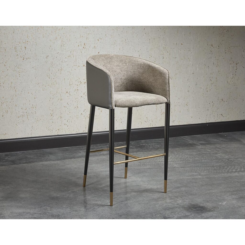 Asher Barstool - Sparrow Grey / Napa Black - Image 4