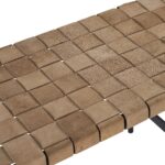 Omari Bench - Suede Light Tan Leather 9 Omari Bench - Suede Light Tan Leather 104916 104916 OMARI BENCH BLACK LIGHT TAN 6