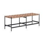 Omari Bench - Suede Light Tan Leather 11 Omari Bench - Suede Light Tan Leather 104916 104916 OMARI BENCH TAN