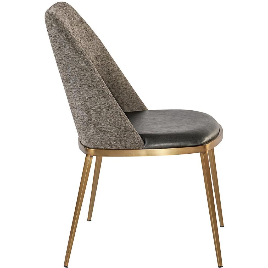 Dover Dining Chair - Bravo Portabella / Sparrow Grey - Image 3