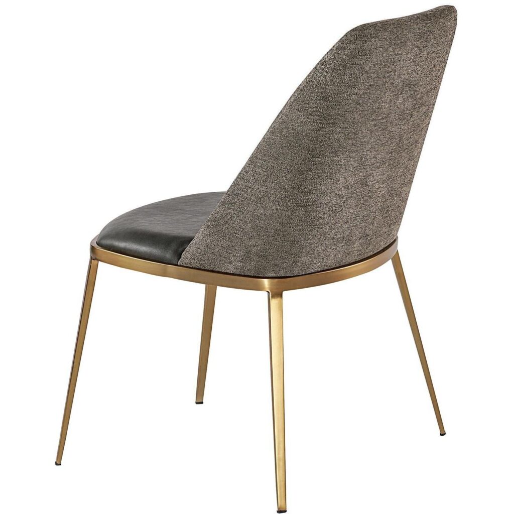 Dover Dining Chair - Bravo Portabella / Sparrow Grey - Image 4