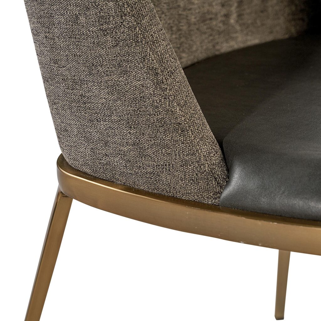 Dover Dining Chair - Bravo Portabella / Sparrow Grey - Image 7