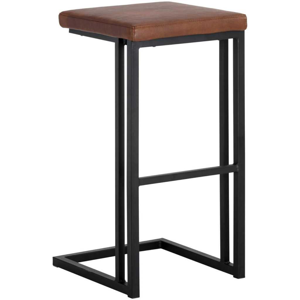 Boone Barstool - Black - Bravo Cognac