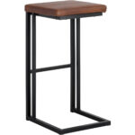 Boone Barstool - Black - Bravo Cognac 7 Boone Barstool - Black - Bravo Cognac 104954 104954 BOONE BARSTOOL BLACK STEEL BRAVO COGNAC 3