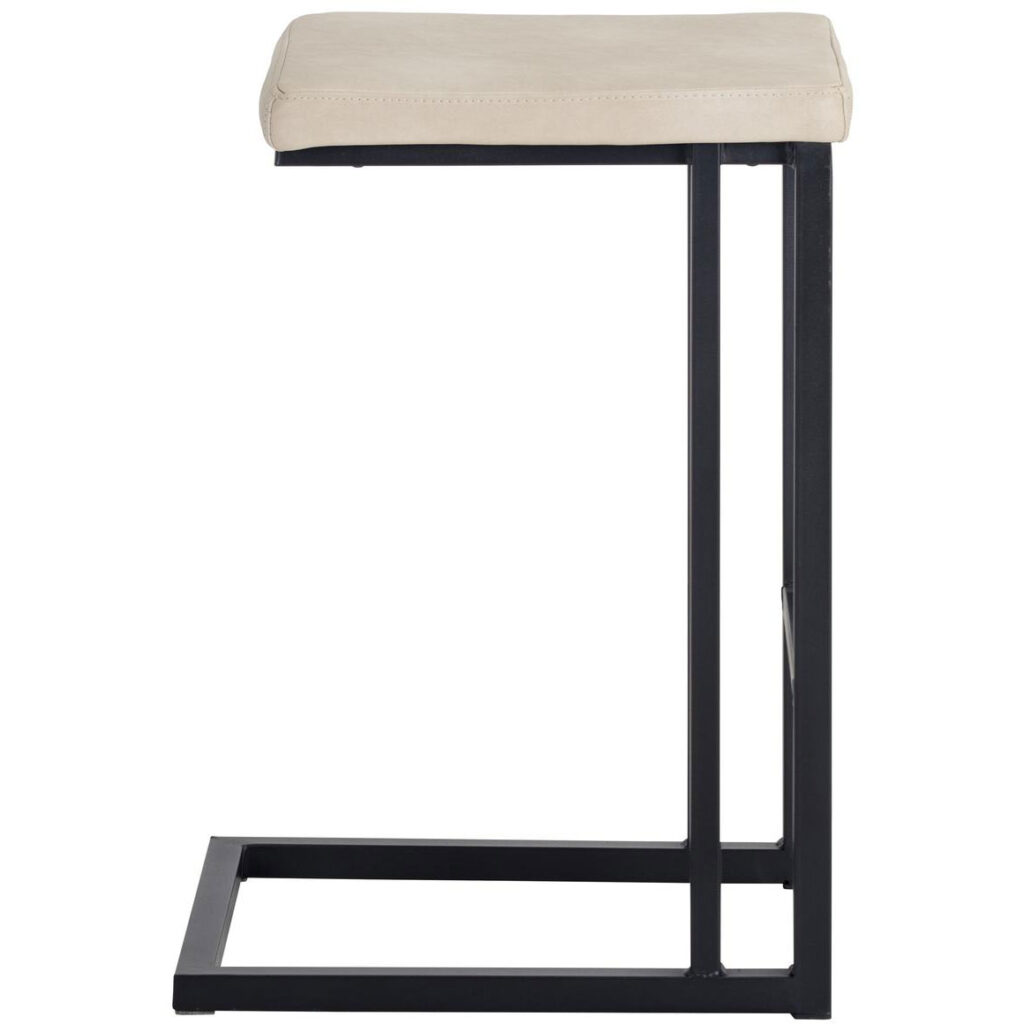 Boone Counter Stool - Black - Bravo Cream - Image 2