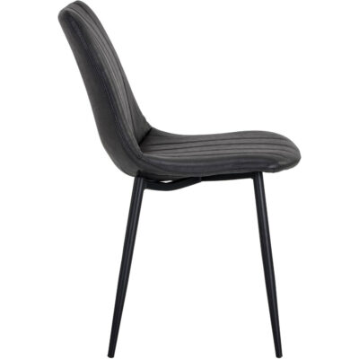 Drew Dining Chair - Black - Bravo Portabella 104962 104962 DREW DINING CHAIR BLACK BRAVO PORTABELLA 2