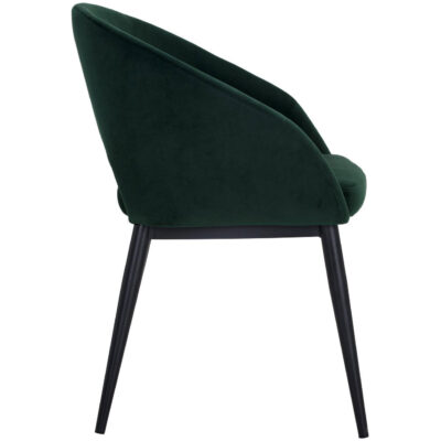 Thatcher Dining Armchair - Black - Deep Green Sky 104965 104965 THATCHER DINING CHAIR BLACK DEEP GREEN SKY 2