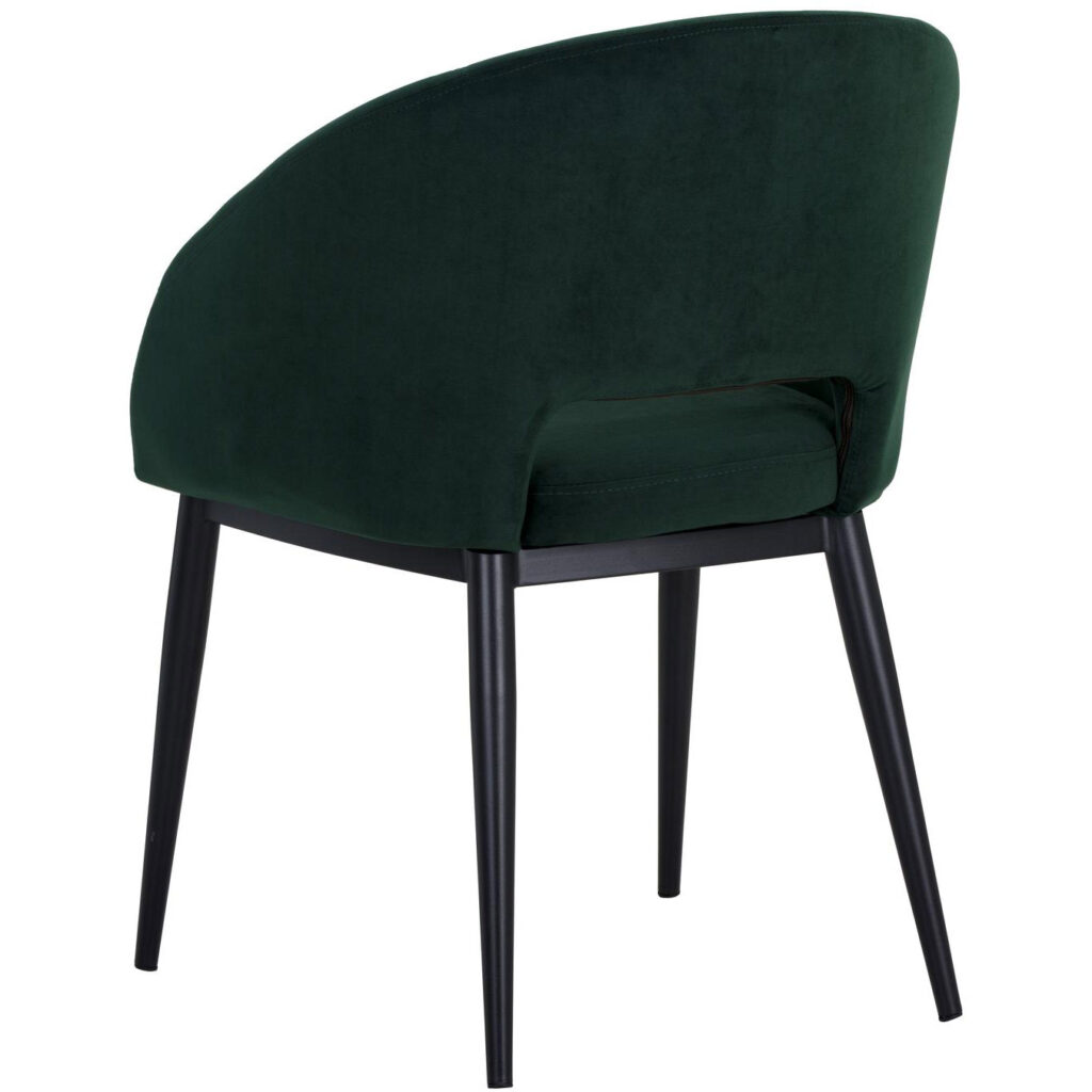 Thatcher Dining Armchair - Black - Deep Green Sky - Image 3