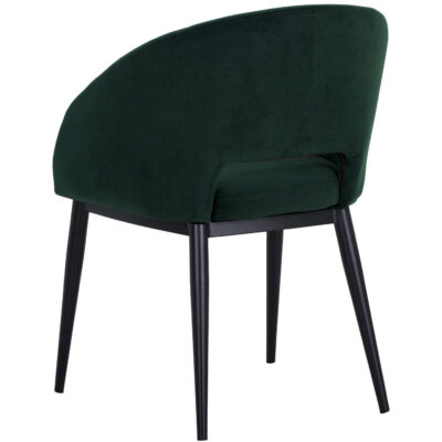 Thatcher Dining Armchair - Black - Deep Green Sky 104965 104965 THATCHER DINING CHAIR BLACK DEEP GREEN SKY 3