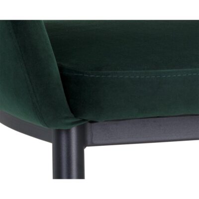 Thatcher Dining Armchair - Black - Deep Green Sky 104965 104965 THATCHER DINING CHAIR BLACK DEEP GREEN SKY 6