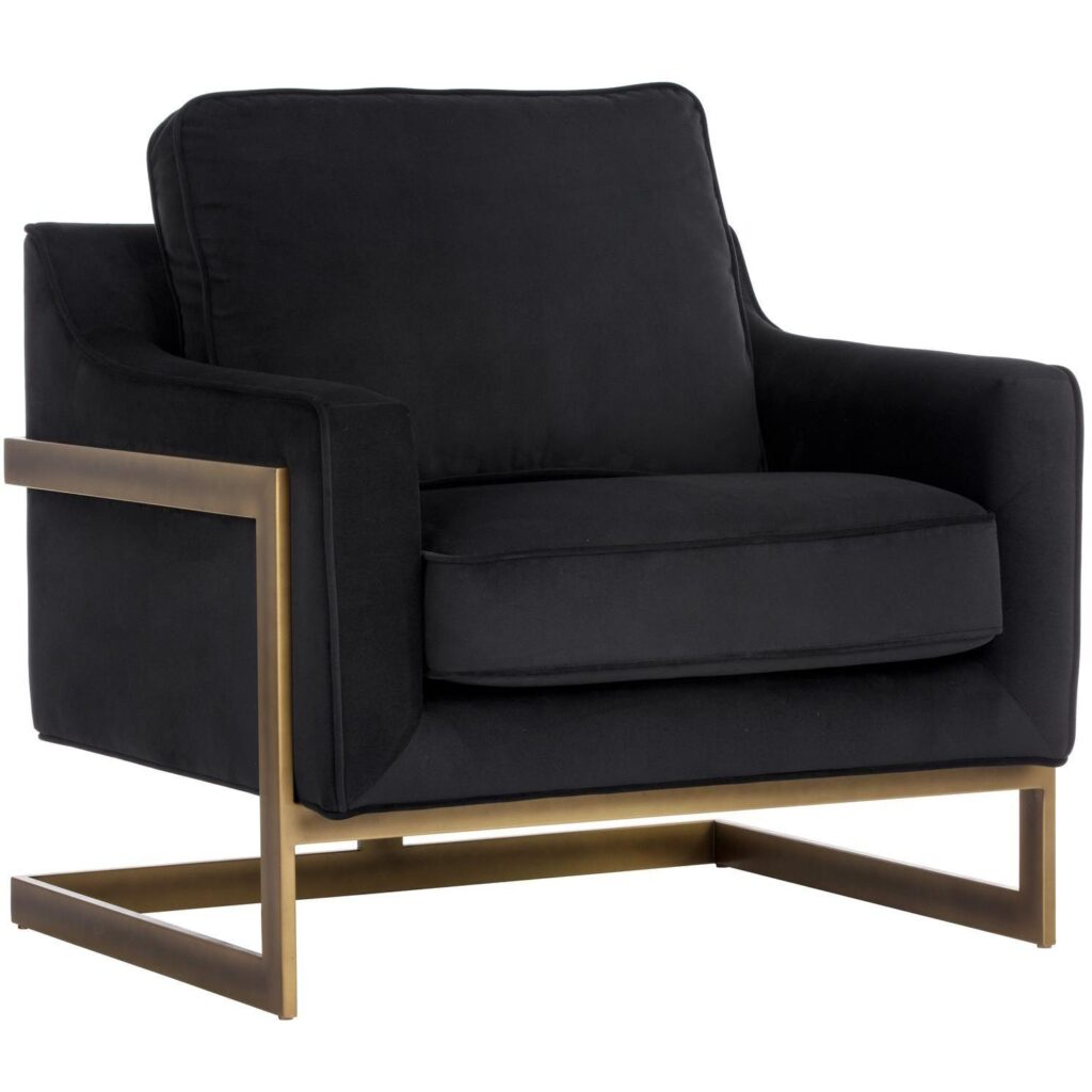 Kalmin Lounge Chair - Abbington Black