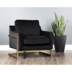 Kalmin Lounge Chair - Abbington Black 13 Kalmin Lounge Chair - Abbington Black 104983 104983 KALMIN ARMCHAIR ABBINGTON BLACK 5