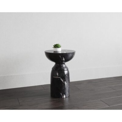 Goya End Table - Marble Look - Black 105012 105012 GOYA END TABLE MARBLE LOOK BLACK 5