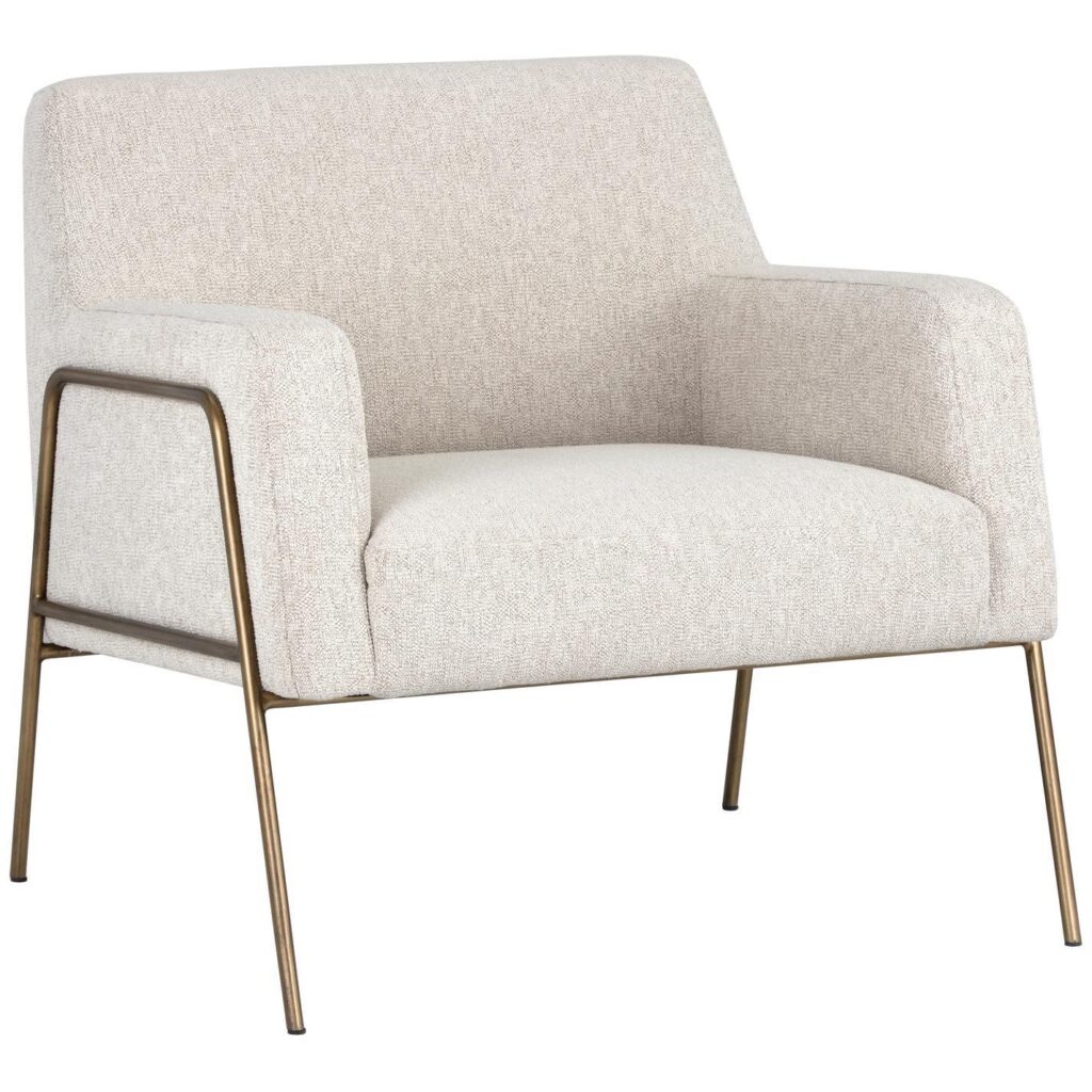 Cybil Lounge Chair - Dove Cream