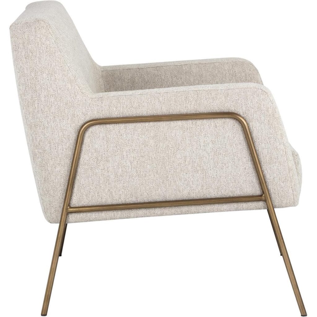 Cybil Lounge Chair - Dove Cream - Image 3