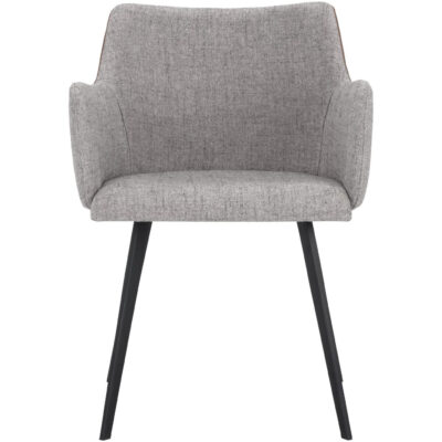 Griffin Dining Armchair - November Grey / Bravo Cognac 105083 105083 GRIFFIN ARMCHAIR NOVEMBER GREY BRAVO COGNAC 1