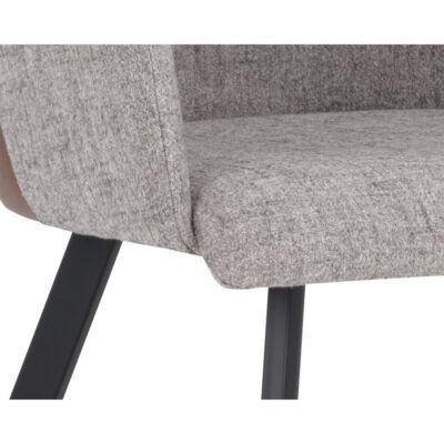 Griffin Dining Armchair - November Grey / Bravo Cognac 105083 105083 GRIFFIN ARMCHAIR NOVEMBER GREY BRAVO COGNAC 6