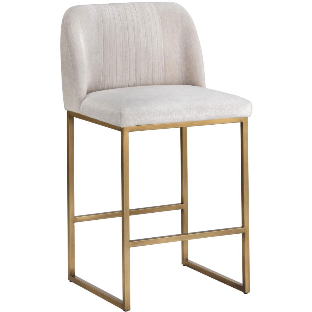 Nevin Counter Stool - Polo Club Muslin