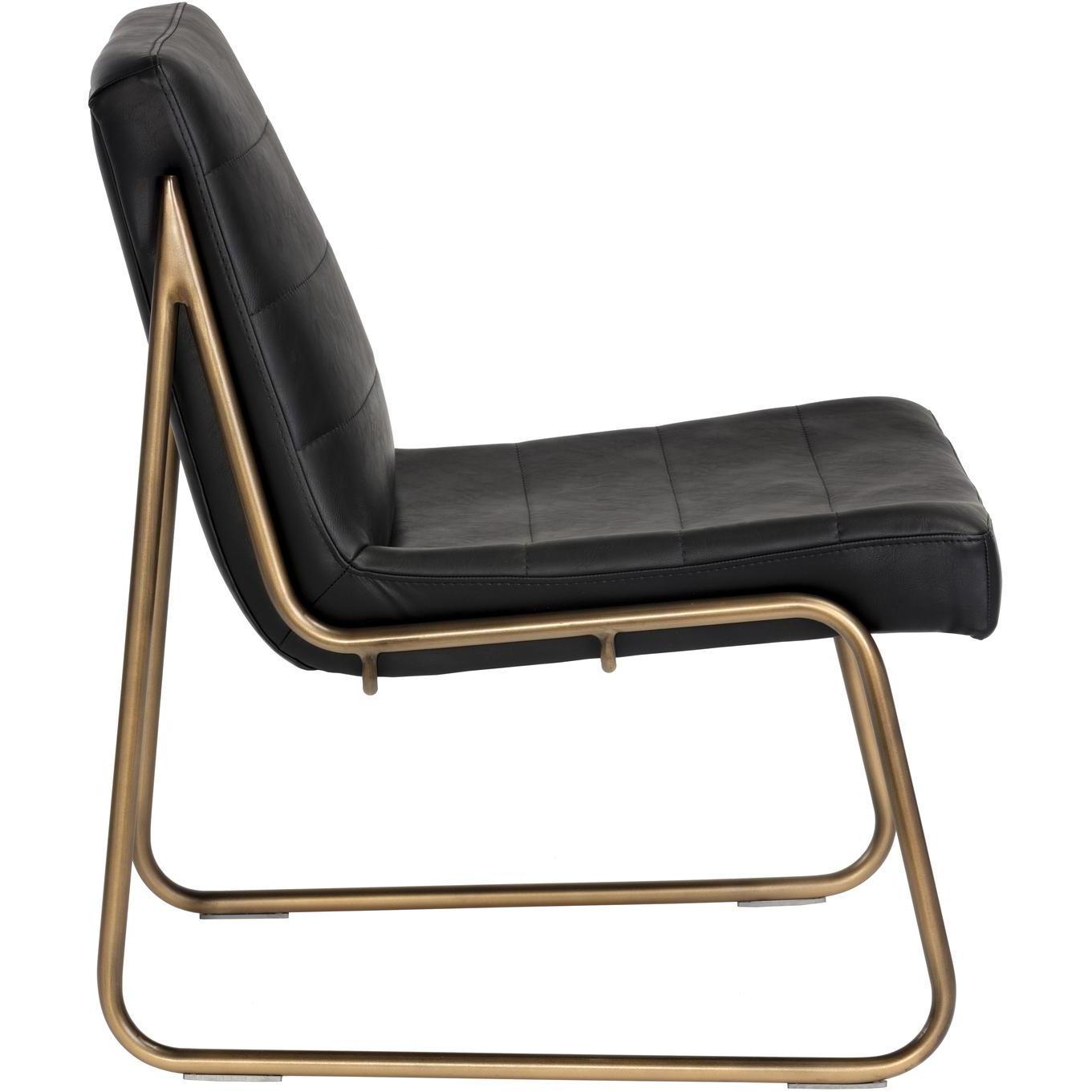 Anton Lounge Chair - Vintage Black 3 Anton Lounge Chair - Vintage Black - Image 3