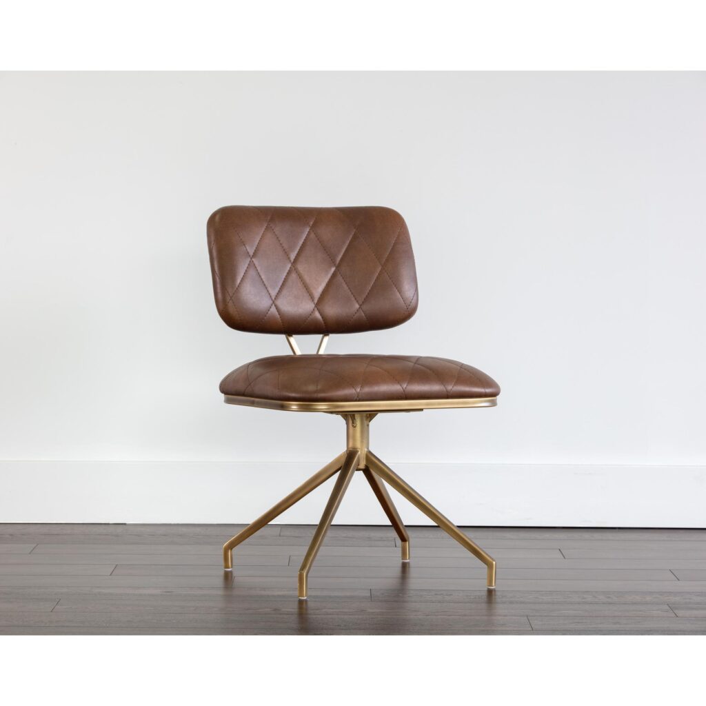 Virtu Swivel Dining Chair - Bravo Cognac - Image 4