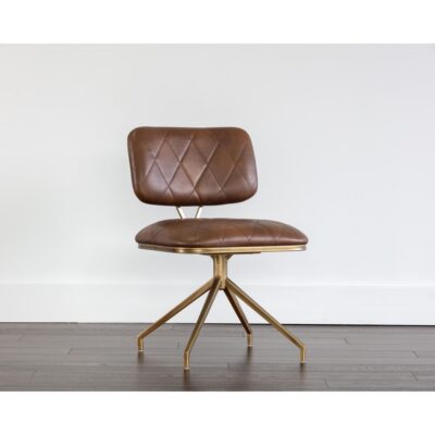 Virtu Swivel Dining Chair - Bravo Cognac 105105 105105 VIRTU SWIVEL CHAIR BRAVO COGNAC 5