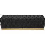 Babette Bench - Abbington Black 7 Babette Bench - Abbington Black 105110 105110 BABETTE BENCH BURNISHED BRASS BLACK 1