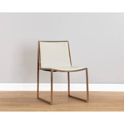 Blair Dining Chair - Castillo Cream 105170 105170 BLAIR DINING CHAIR ANTIQUE BRASS CASTILLO CREAM 5