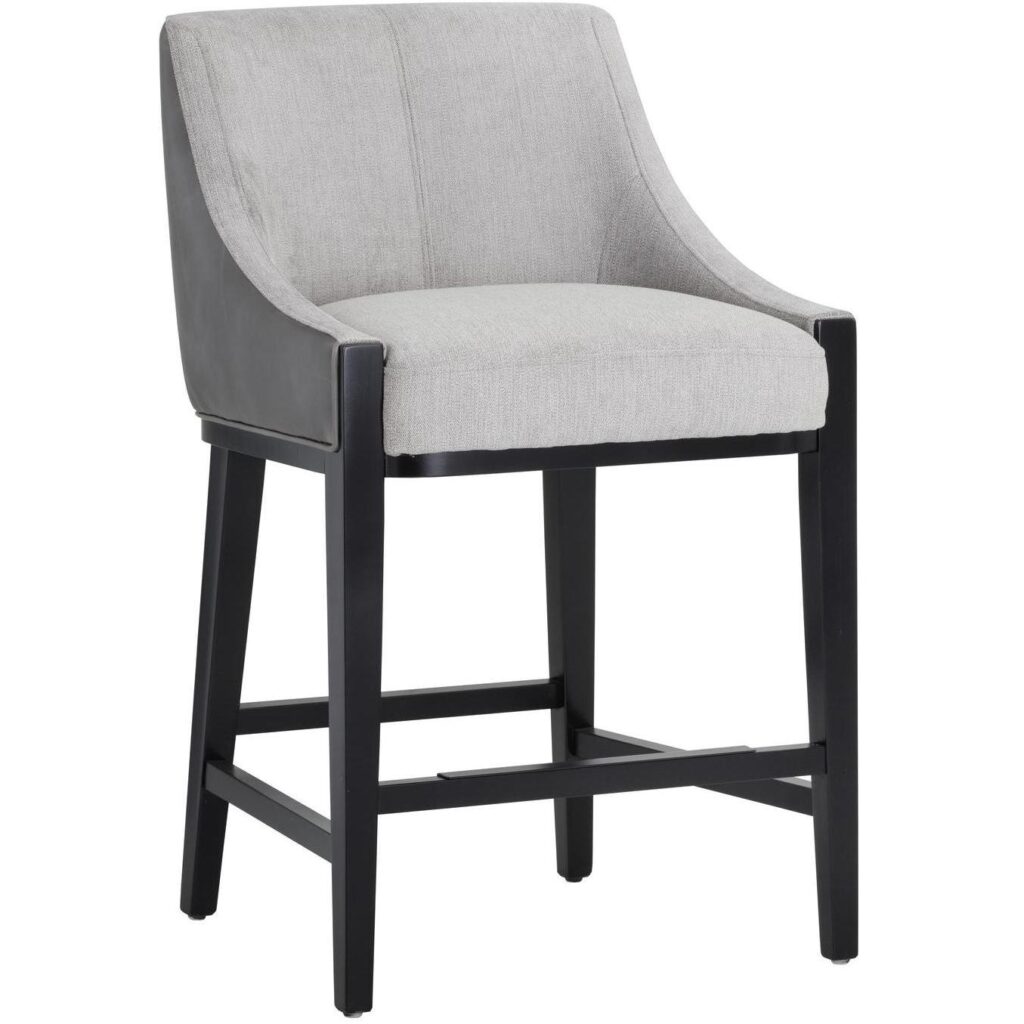 Aurora Counter Stool - Polo Club Stone / Overcast Grey