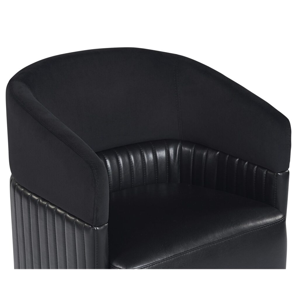 Genval Wheeled Lounge Chair - Abbington Black / Cantina Black - Image 5