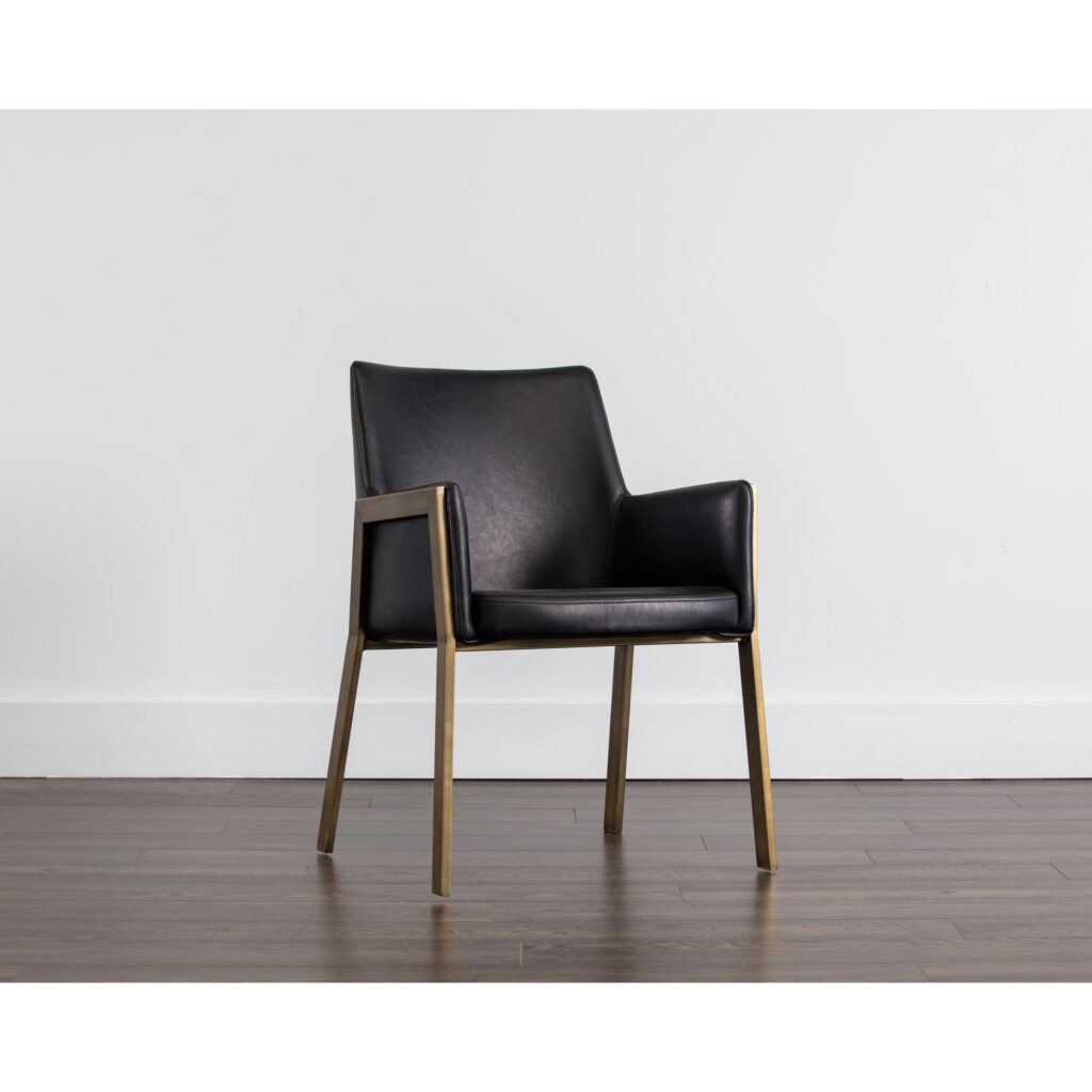 Bernadette Dining Armchair - Bravo Black - Image 5