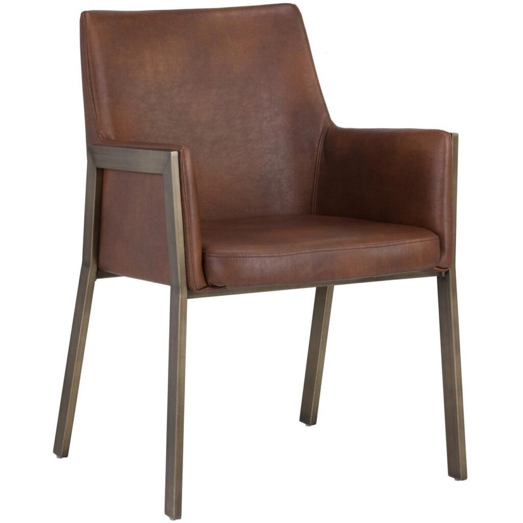 Bernadette Dining Armchair - Bravo Cognac