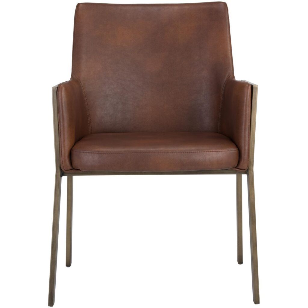 Bernadette Dining Armchair - Bravo Cognac - Image 2