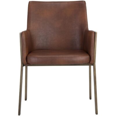 Bernadette Dining Armchair - Bravo Cognac 105286 105286 BERNADETTE ARMCHAIR BRAVO COGNAC 1