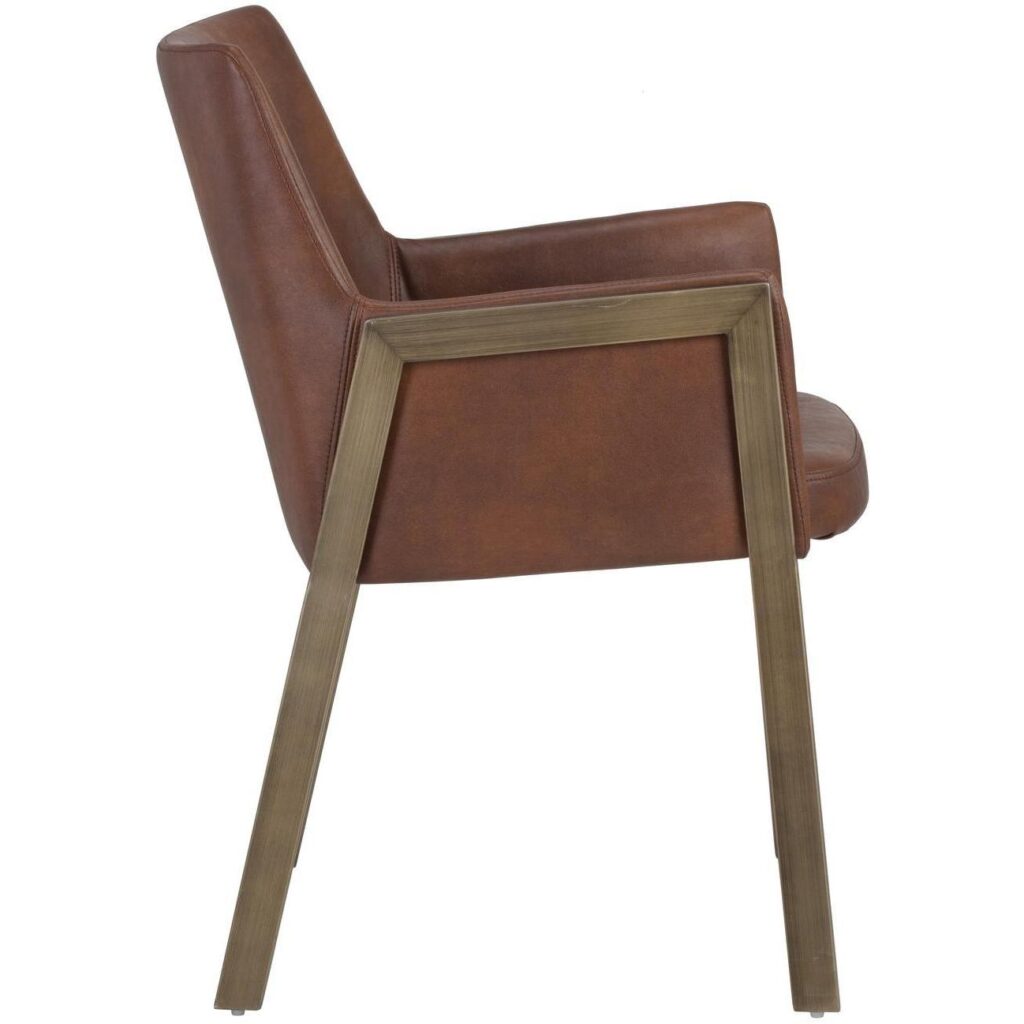 Bernadette Dining Armchair - Bravo Cognac - Image 3