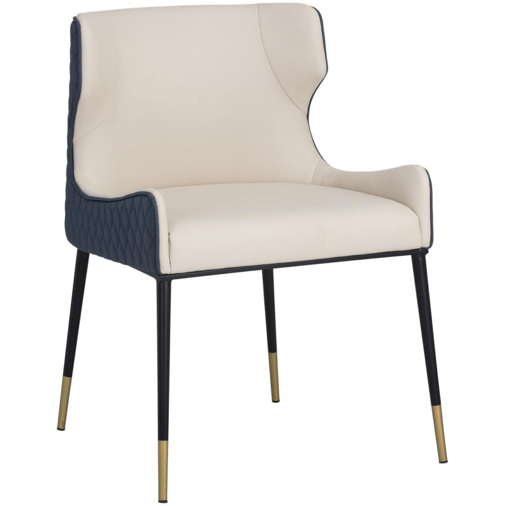 Gianni Dining Chair - Dillon Cream / Dillon Thunder