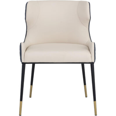 Gianni Dining Chair - Dillon Cream / Dillon Thunder 105288 105288 GIANNI DINING CHAIR DILLON CREAM DILLON THUNDER 1