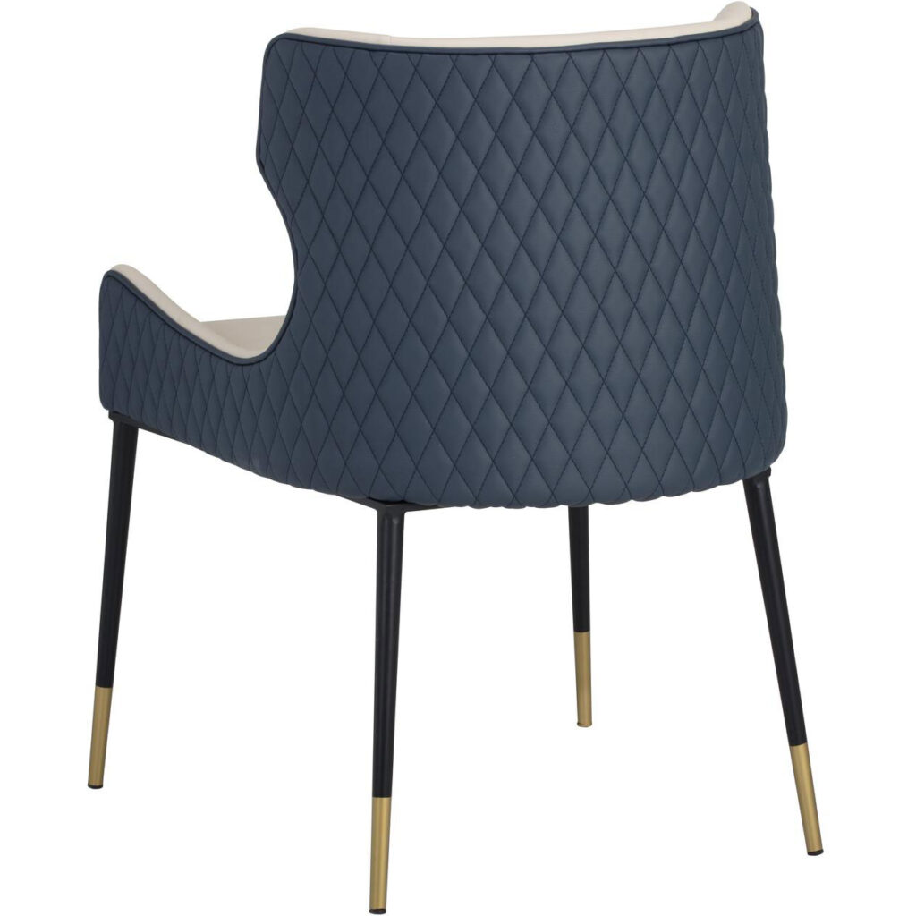 Gianni Dining Chair - Dillon Cream / Dillon Thunder - Image 4