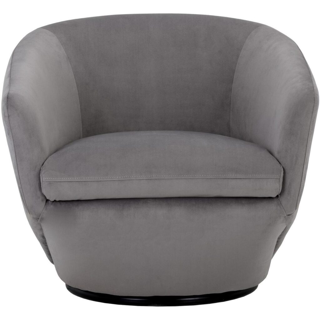 Treviso Swivel Lounge Chair - Antonio Charcoal - Image 2