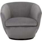 Treviso Swivel Lounge Chair - Antonio Charcoal 9 Treviso Swivel Lounge Chair - Antonio Charcoal 105299 105299 TREVISO ARMCHAIR ANTONIO CHARCOAL 1