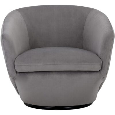 Treviso Swivel Lounge Chair - Antonio Charcoal 105299 105299 TREVISO ARMCHAIR ANTONIO CHARCOAL 1