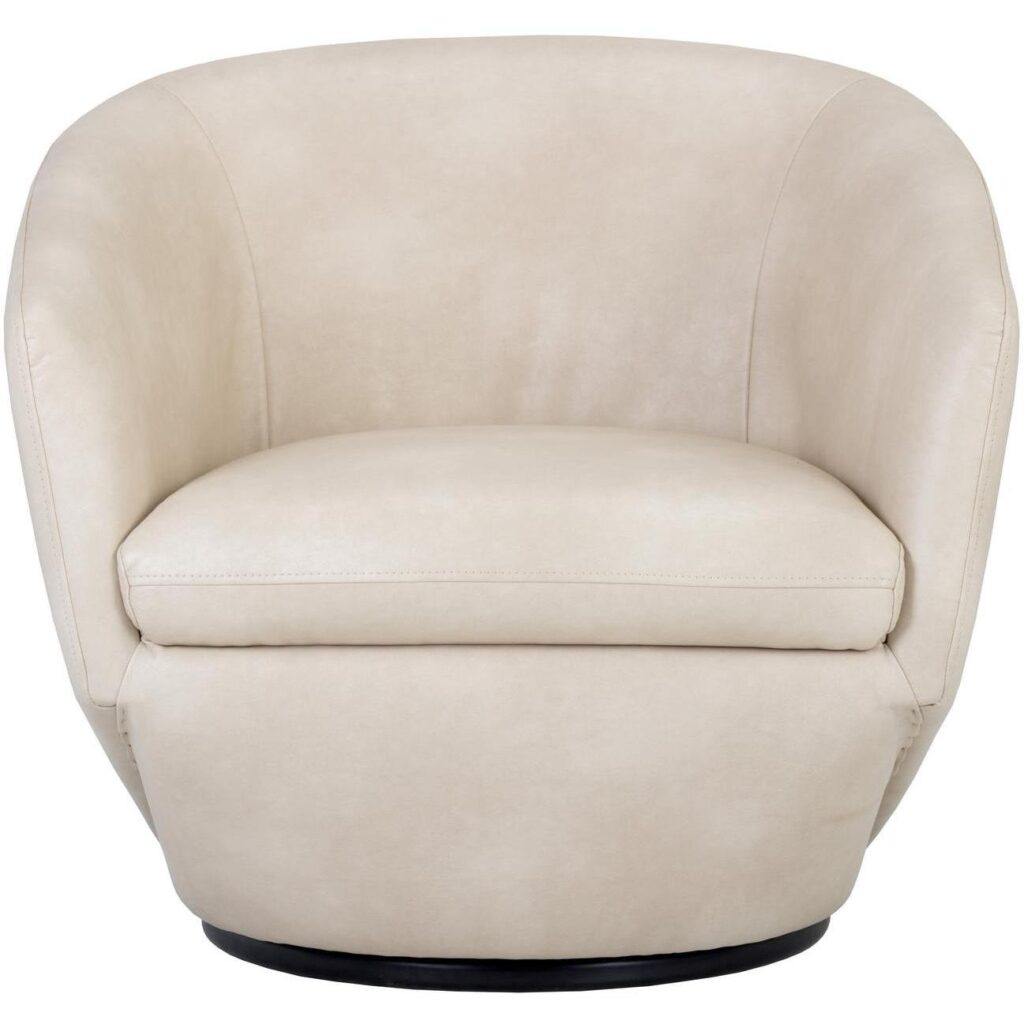 Treviso Swivel Lounge Chair - Bravo Cream - Image 2