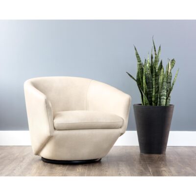 Treviso Swivel Lounge Chair - Bravo Cream 105300 105300 TREVISO ARMCHAIR BRAVO CREAM 5