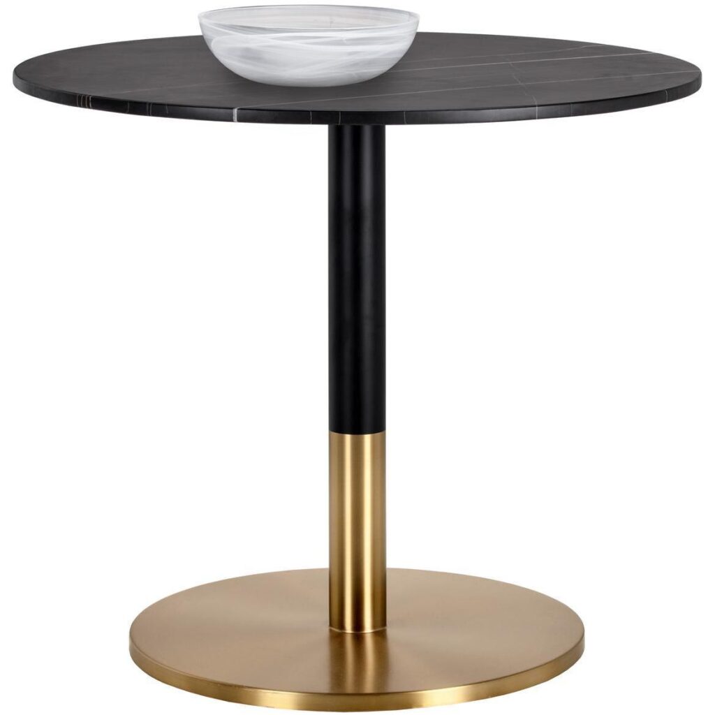 Massie Bistro Table - Black Marble - 35.5"