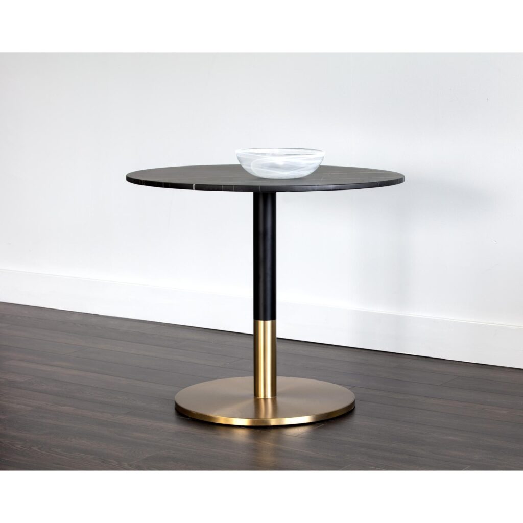 Massie Bistro Table - Black Marble - 35.5" - Image 4