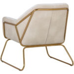 Watts Lounge Chair - Gold - Polo Club Muslin / Bravo Cream 11 Watts Lounge Chair - Gold - Polo Club Muslin / Bravo Cream 105326 105326 WATTS ARMCHAIR POLO CLUB MUSLIN BRAVO CREAM 3