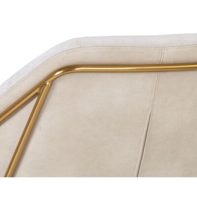 Watts Lounge Chair - Gold - Polo Club Muslin / Bravo Cream 105326 105326 WATTS ARMCHAIR POLO CLUB MUSLIN BRAVO CREAM 8