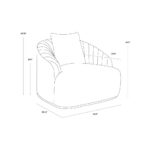 Astrid Armchair - Polo Club Stone 17 Astrid Armchair - Polo Club Stone - Image 9