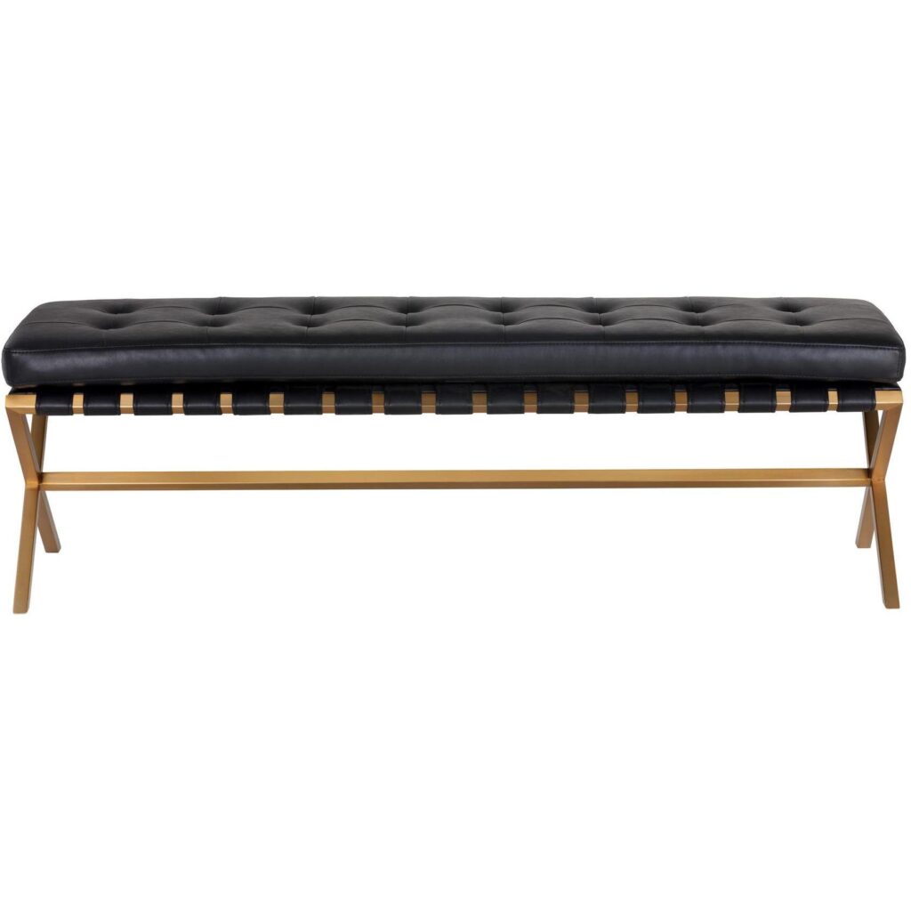 Kenji Bench - Small - Gold - Bravo Black - Image 3