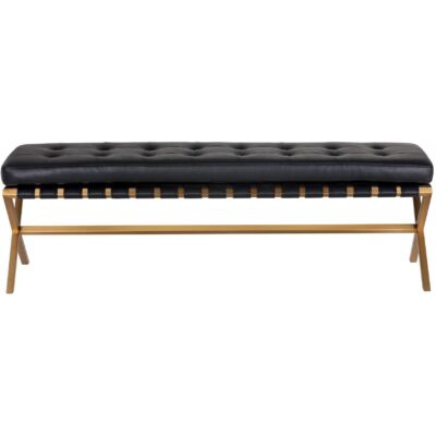 Kenji Bench - Small - Gold - Bravo Black 105363 105363 KENJI BENCH BRAVO BLACK 2