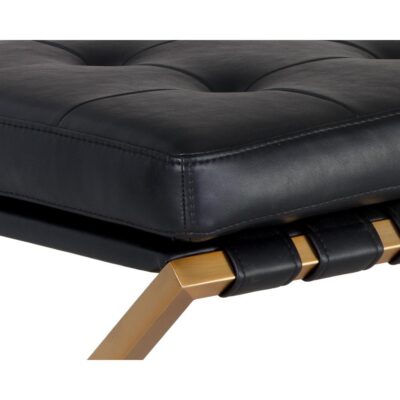 Kenji Bench - Small - Gold - Bravo Black 105363 105363 KENJI BENCH BRAVO BLACK 6